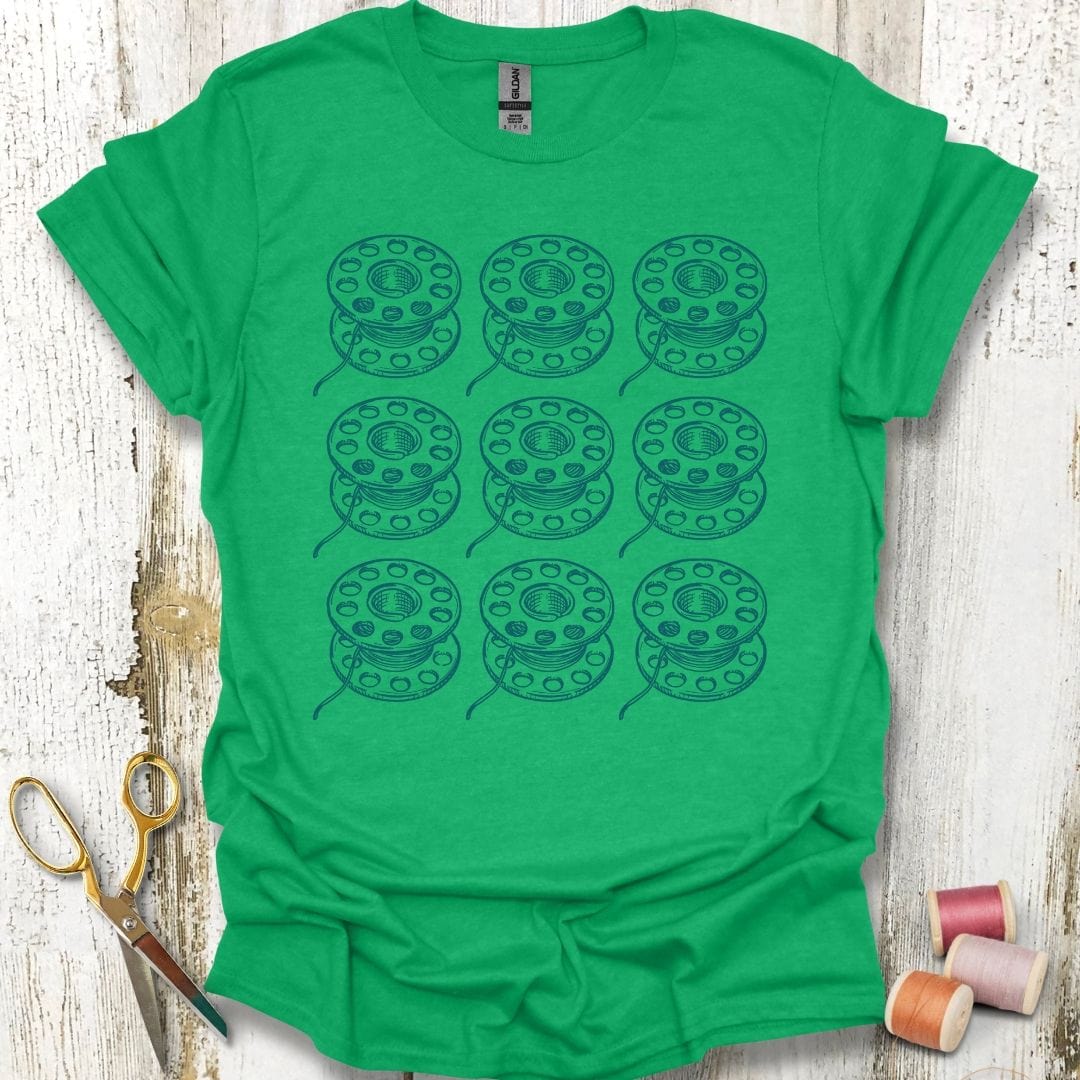 Sewing Bobbin Grid T-Shirt