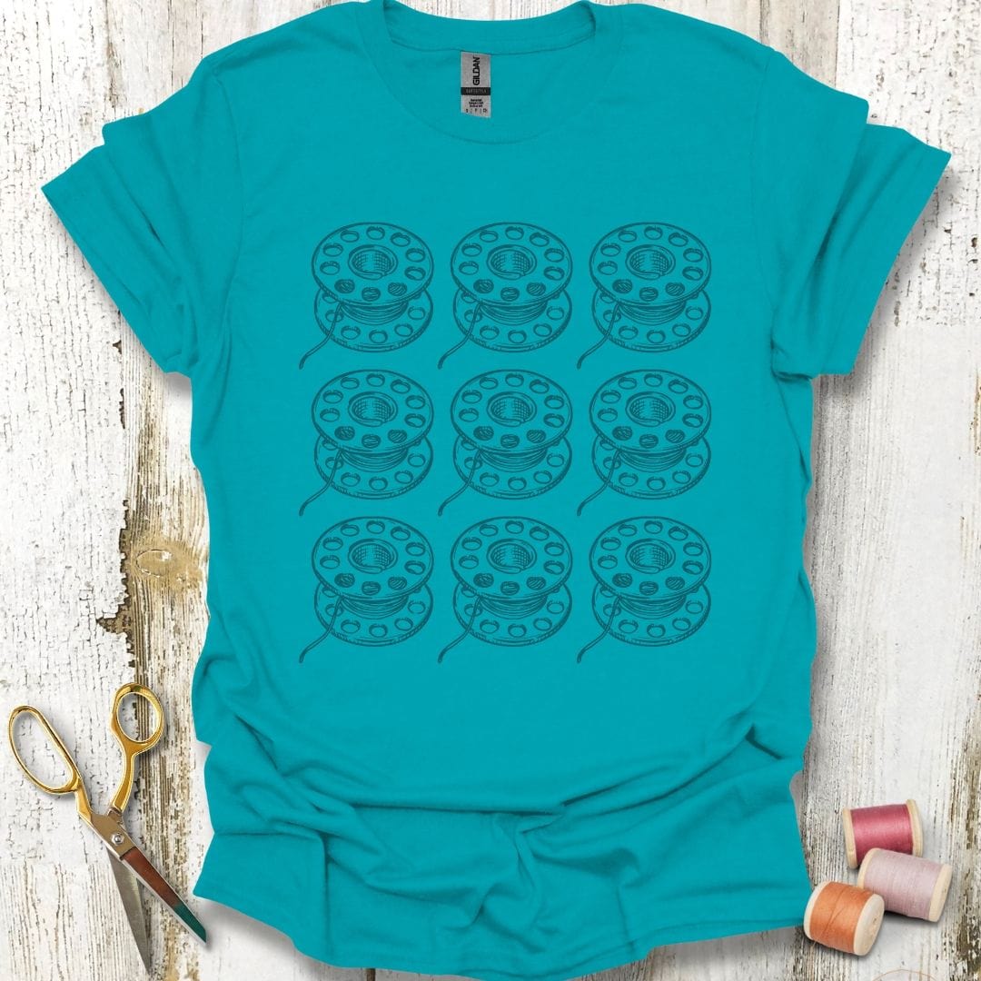 Sewing Bobbin Grid T-Shirt