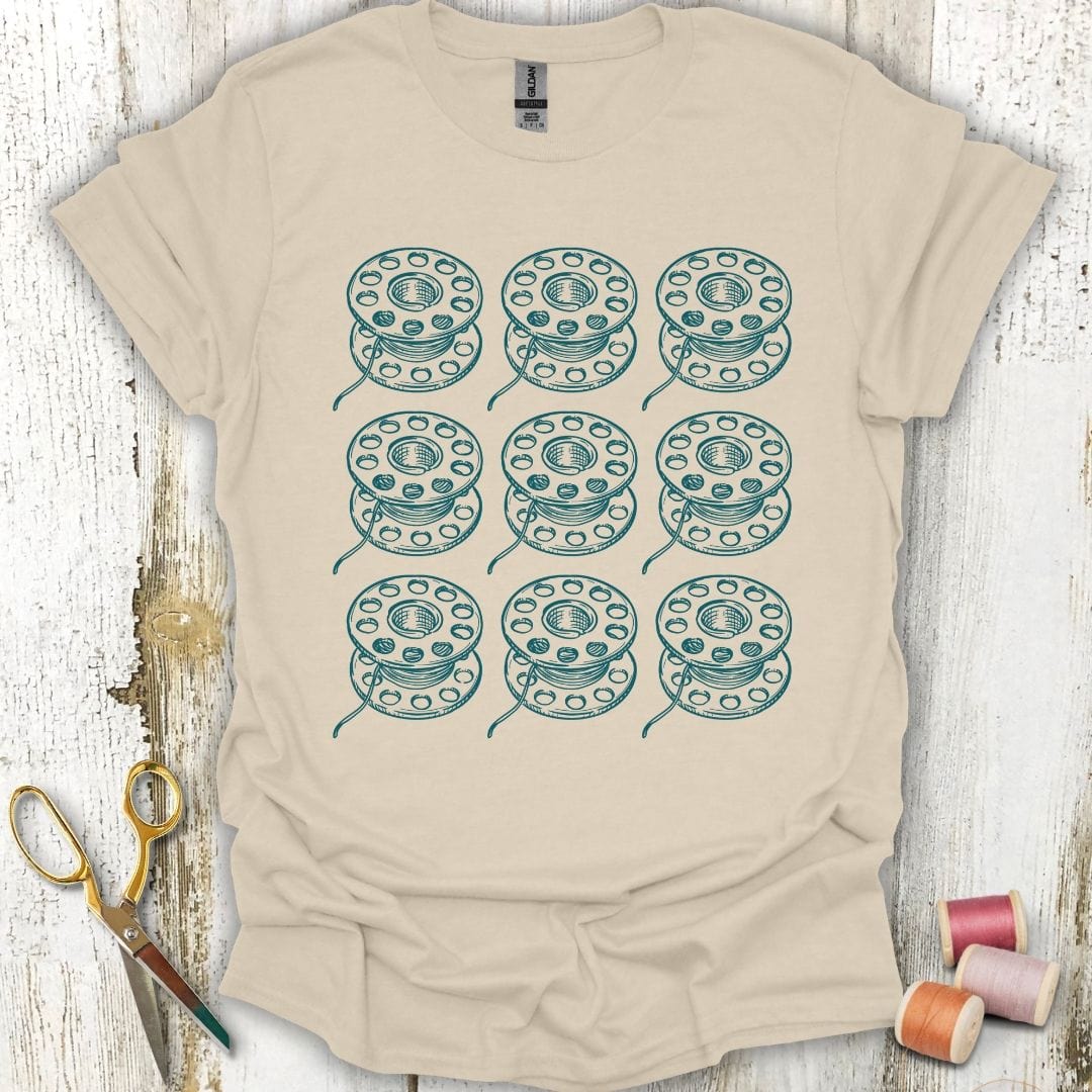 Sewing Bobbin Grid T-Shirt