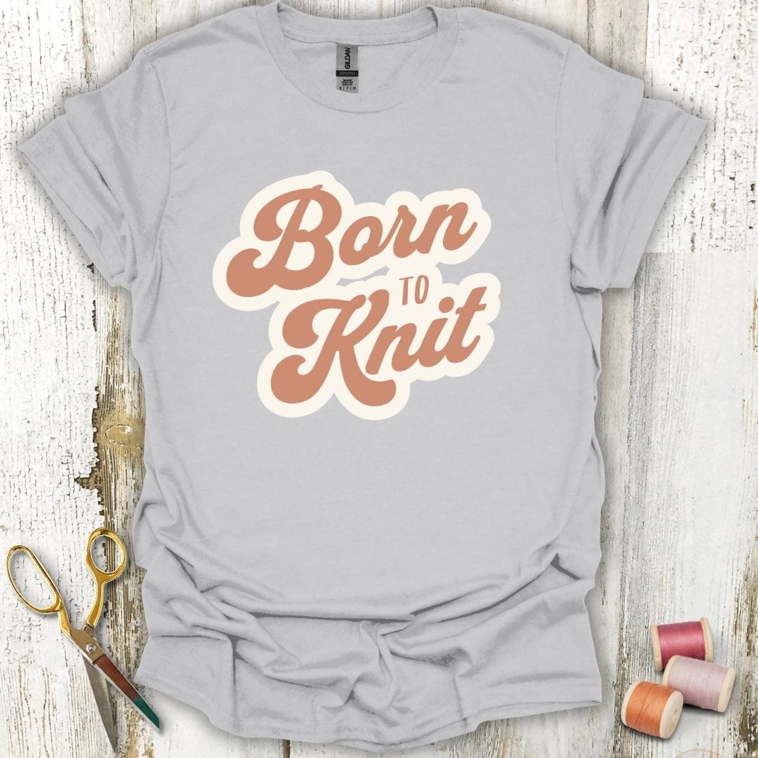 Born to Knit Brown T-Shirt