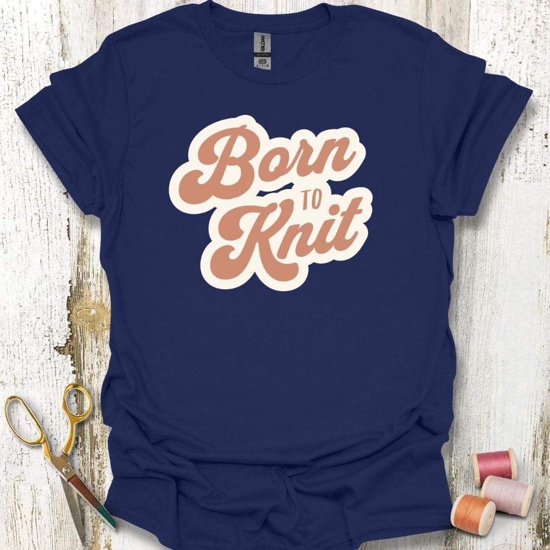 Born to Knit Brown T-Shirt