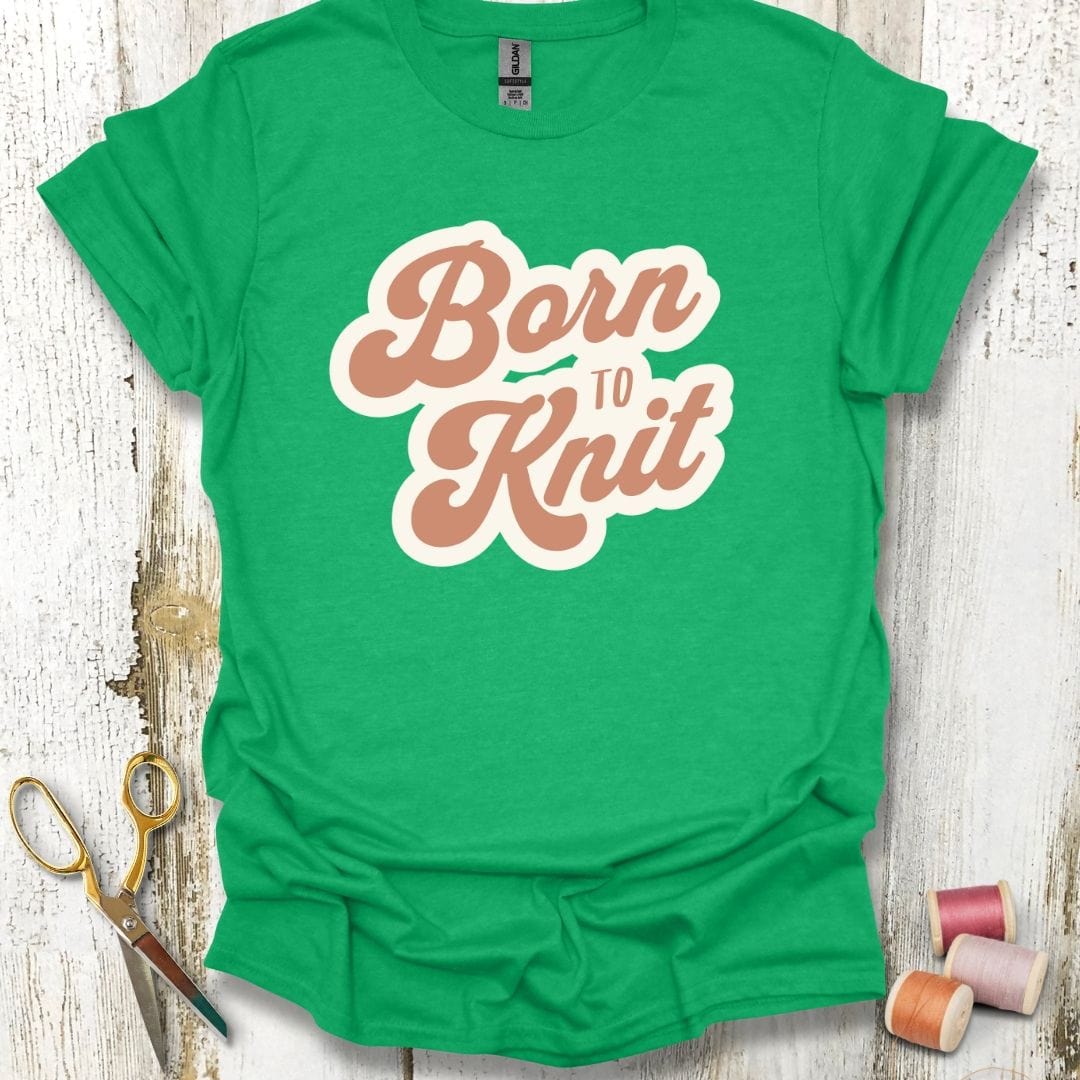 Born to Knit Brown T-Shirt