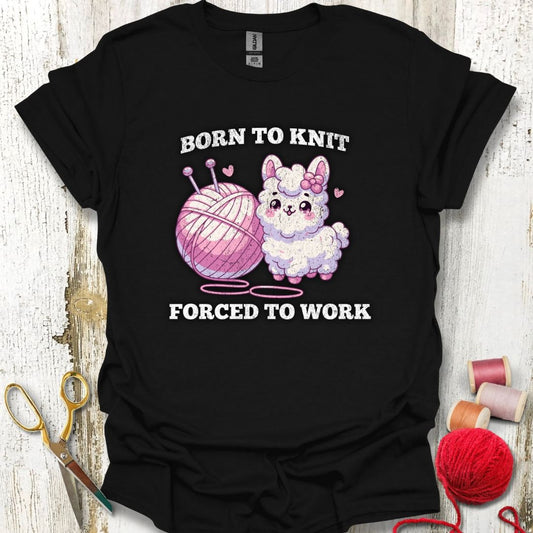 Funny Born To Knit T-Shirt