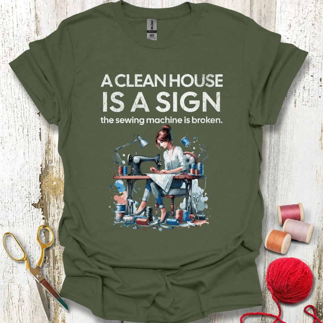 Broken Sewing Machine Signs T-Shirt
