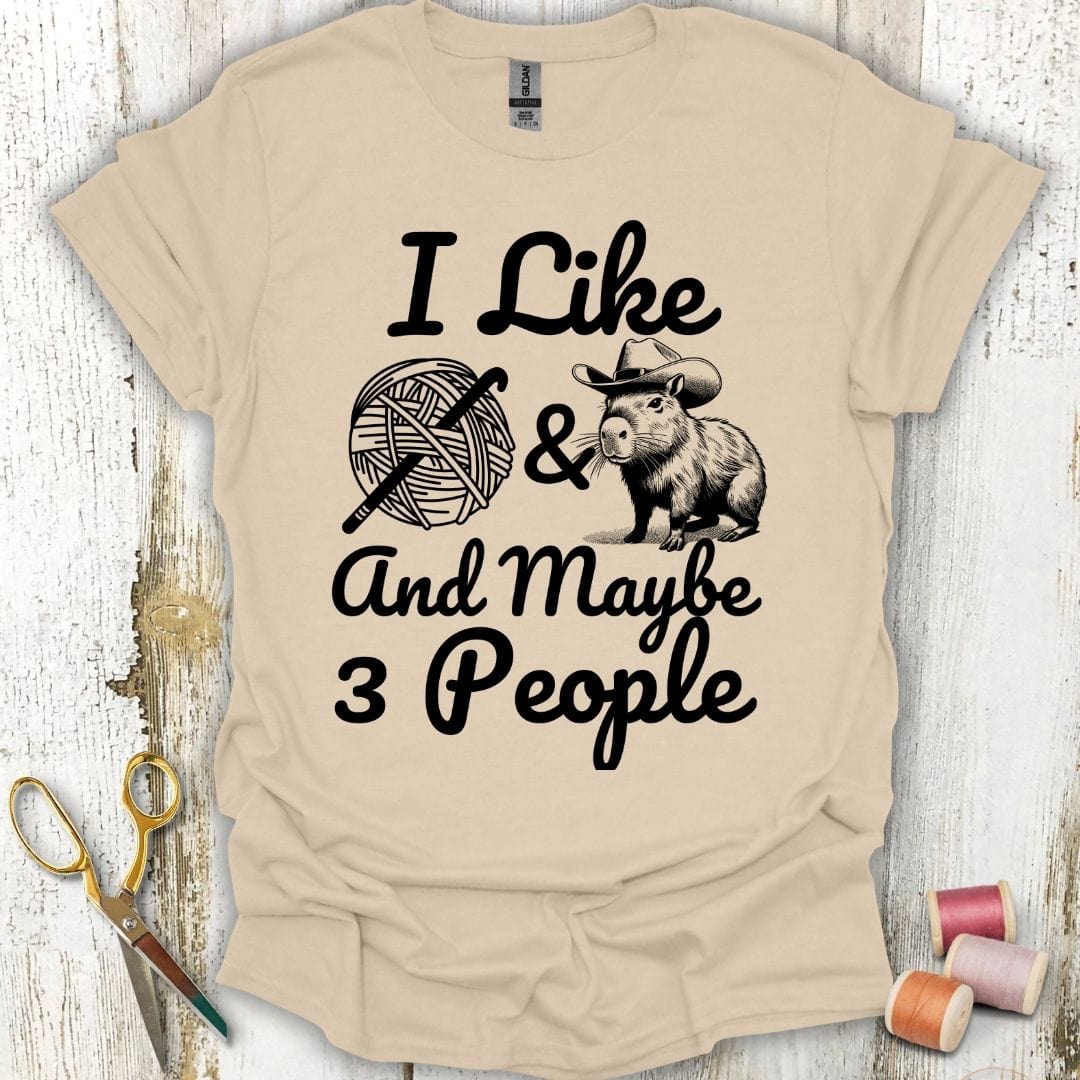 Capybaras And Crochet T-Shirt