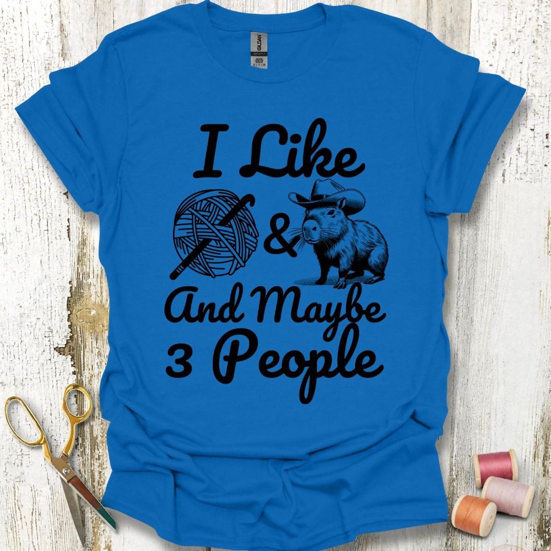 Capybaras And Crochet T-Shirt