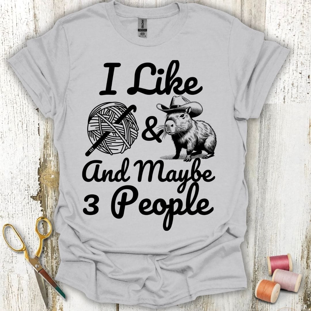 Capybaras And Crochet T-Shirt