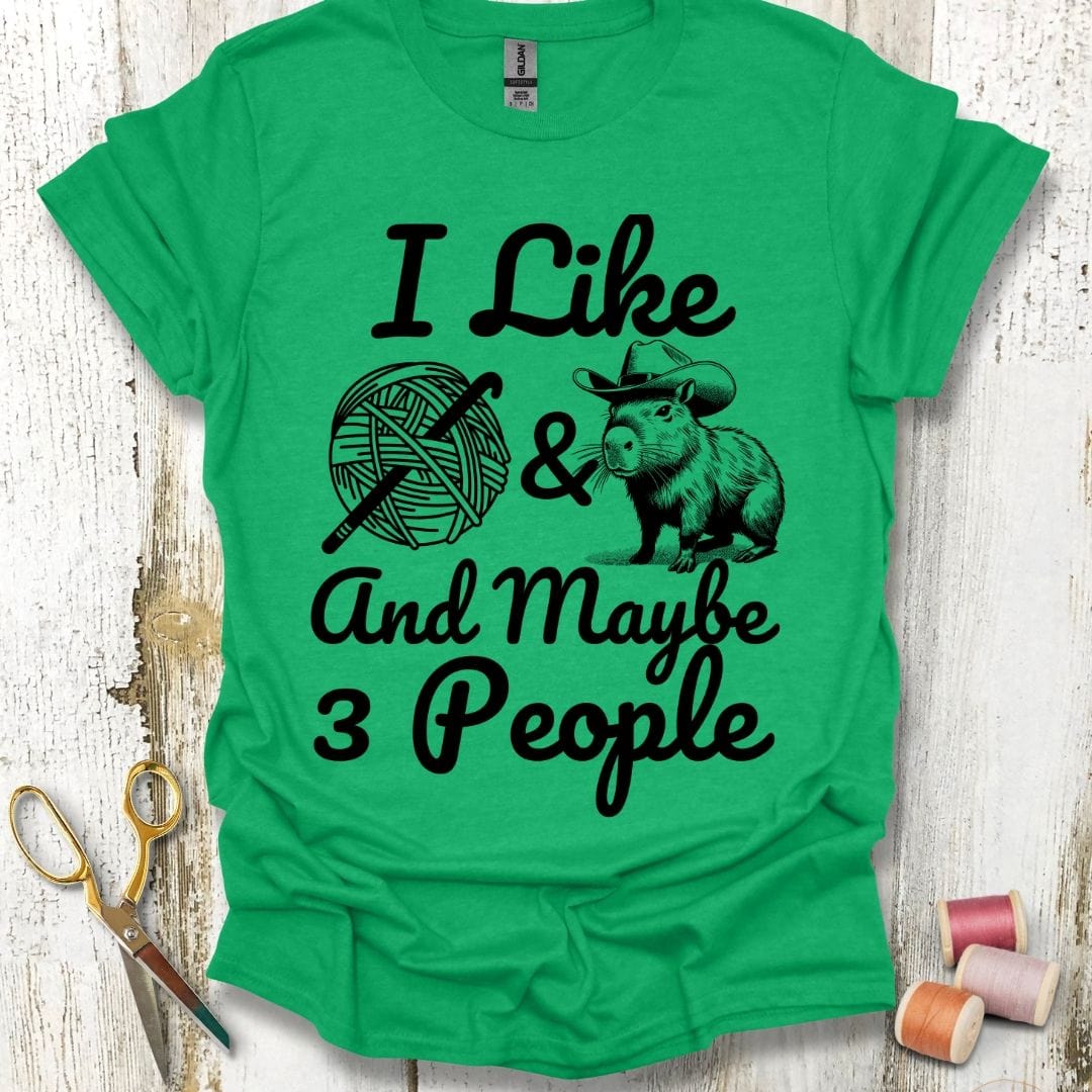 Capybaras And Crochet T-Shirt