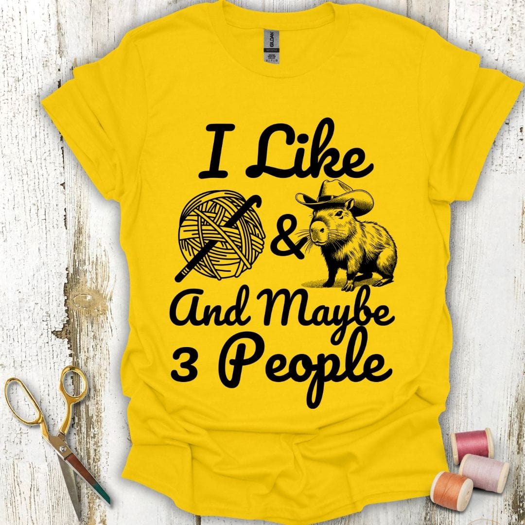 Capybaras And Crochet T-Shirt