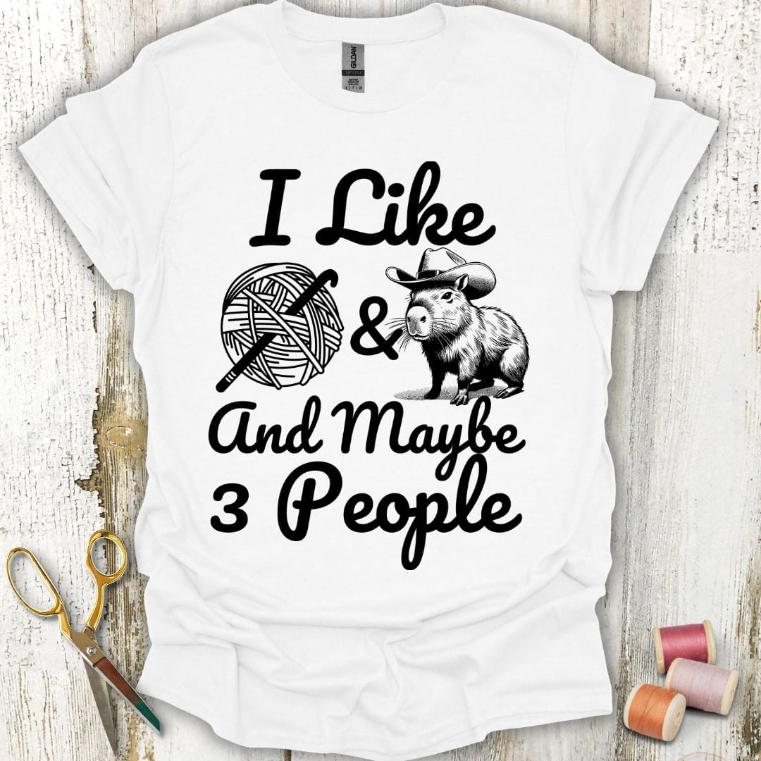 Capybaras And Crochet T-Shirt