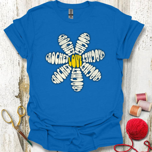 Crochet Flower T-Shirt