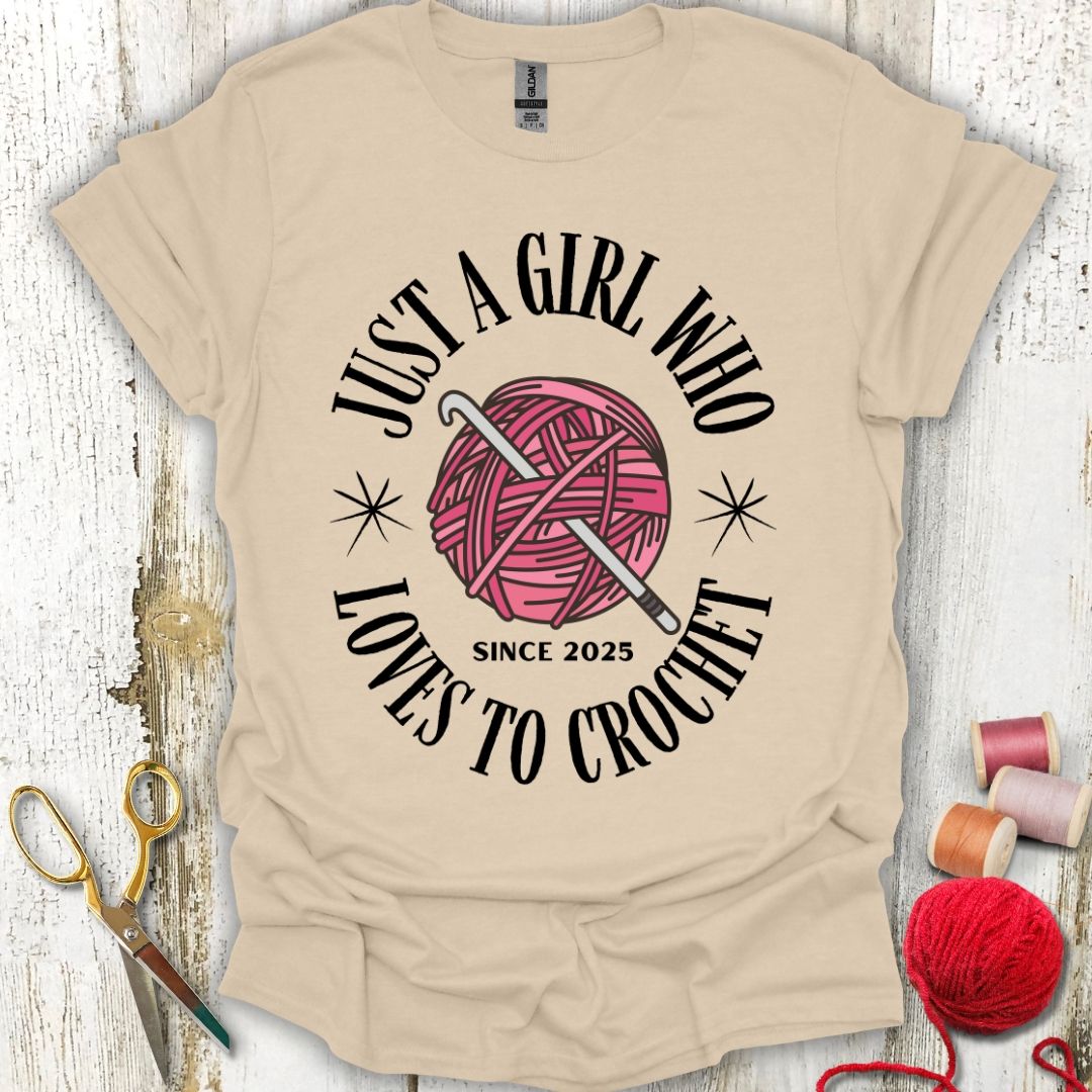 A Girl Loves Crochet T-Shirt