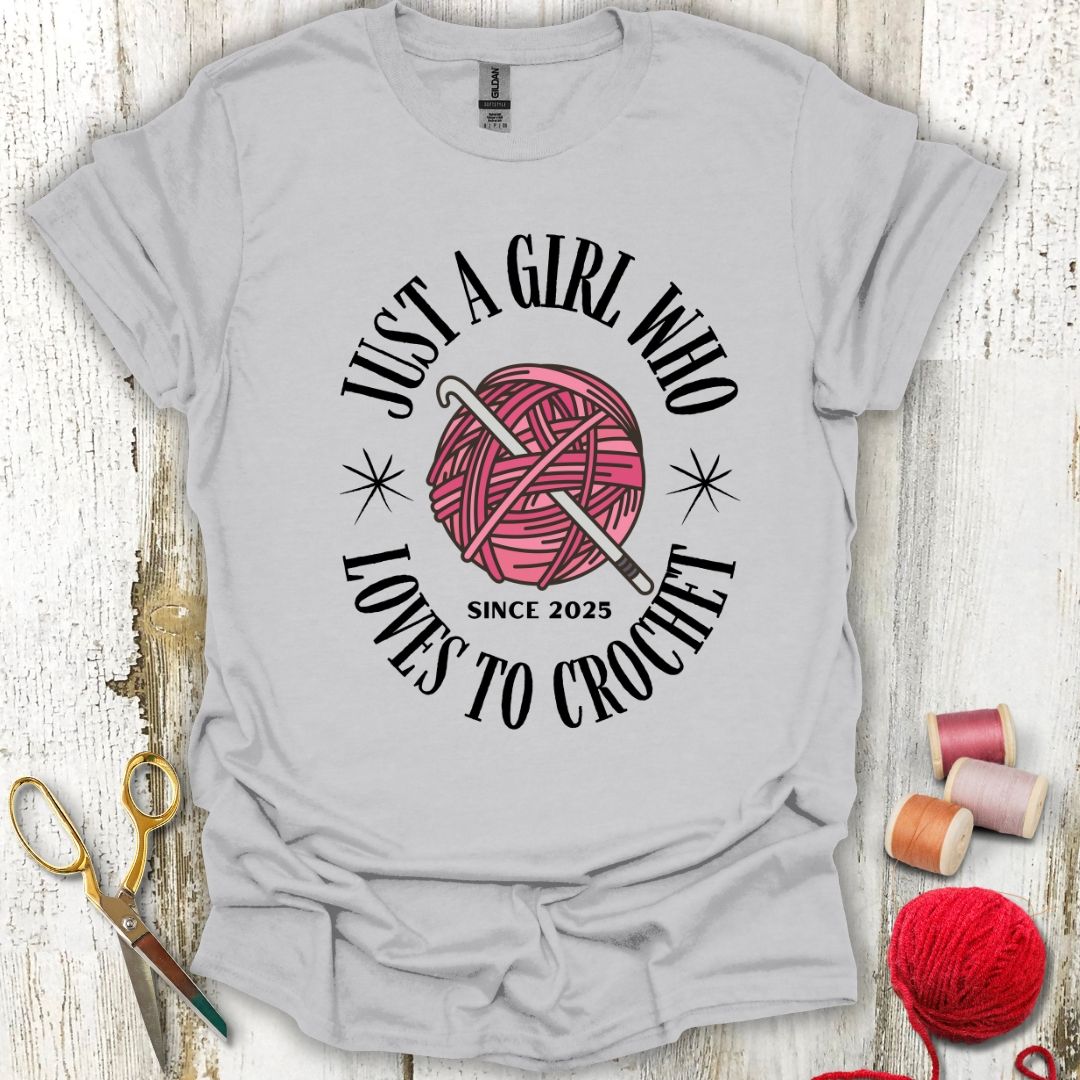 A Girl Loves Crochet T-Shirt