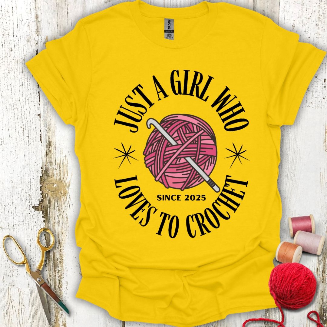 A Girl Loves Crochet T-Shirt