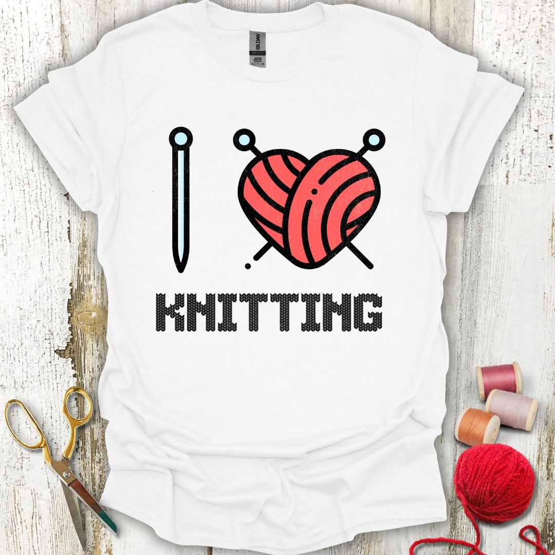 I Heart Knitting T-Shirt