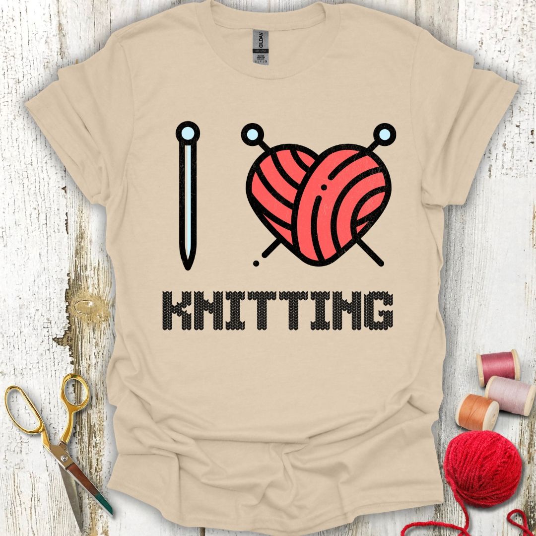 I Heart Knitting T-Shirt