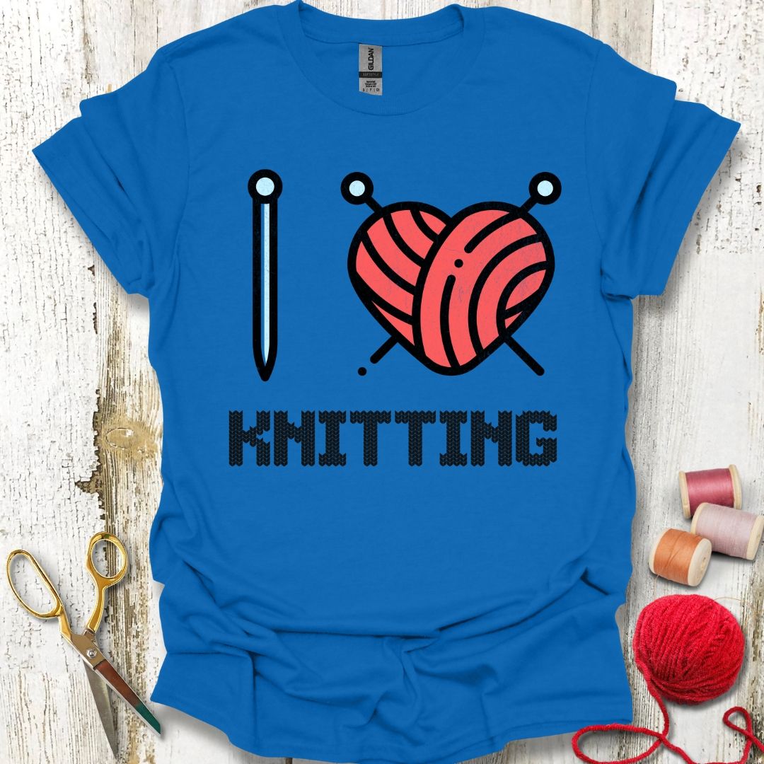 I Heart Knitting T-Shirt