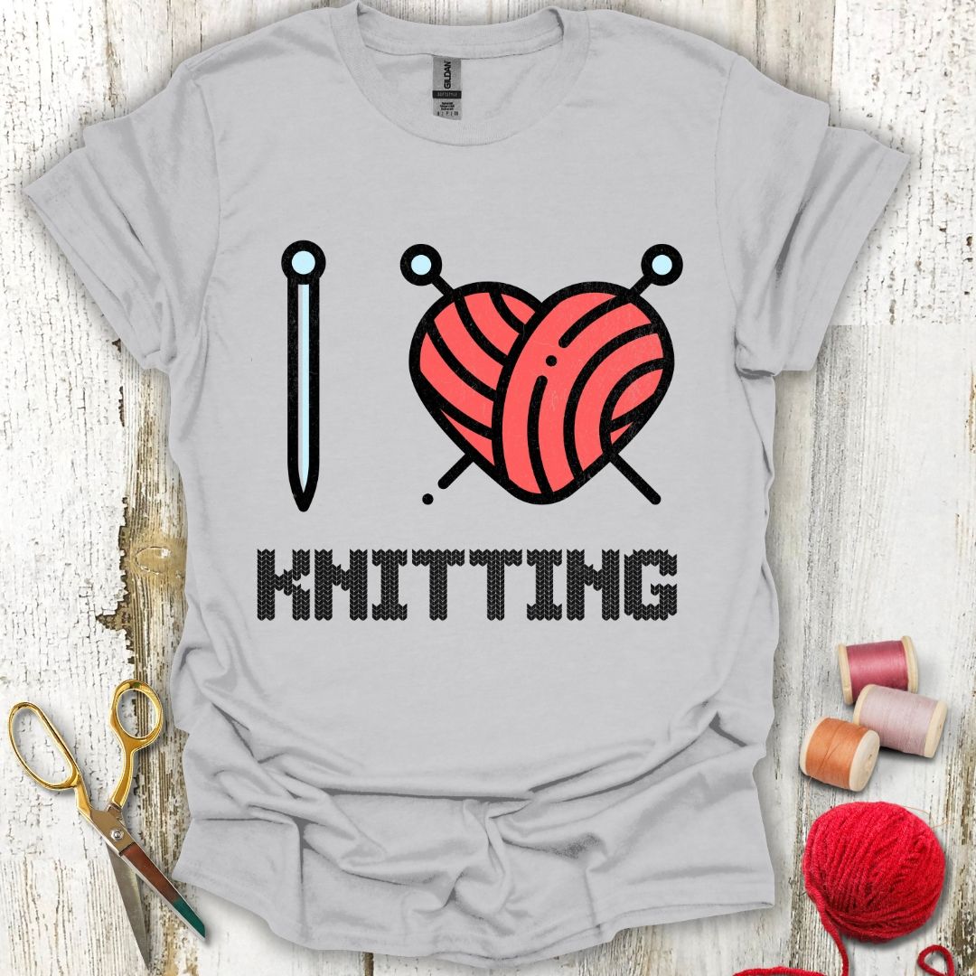 I Heart Knitting T-Shirt