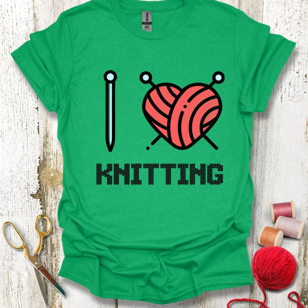 I Heart Knitting T-Shirt