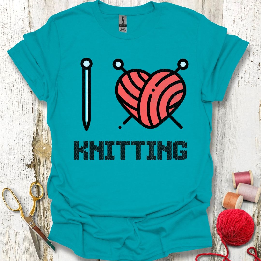 I Heart Knitting T-Shirt