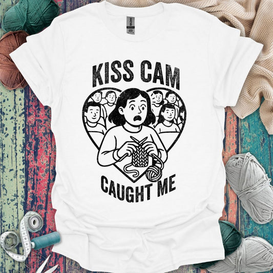 Funny Caught Knitting T-Shirt