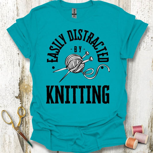 Easily Distracted By Knitting T-Shirt