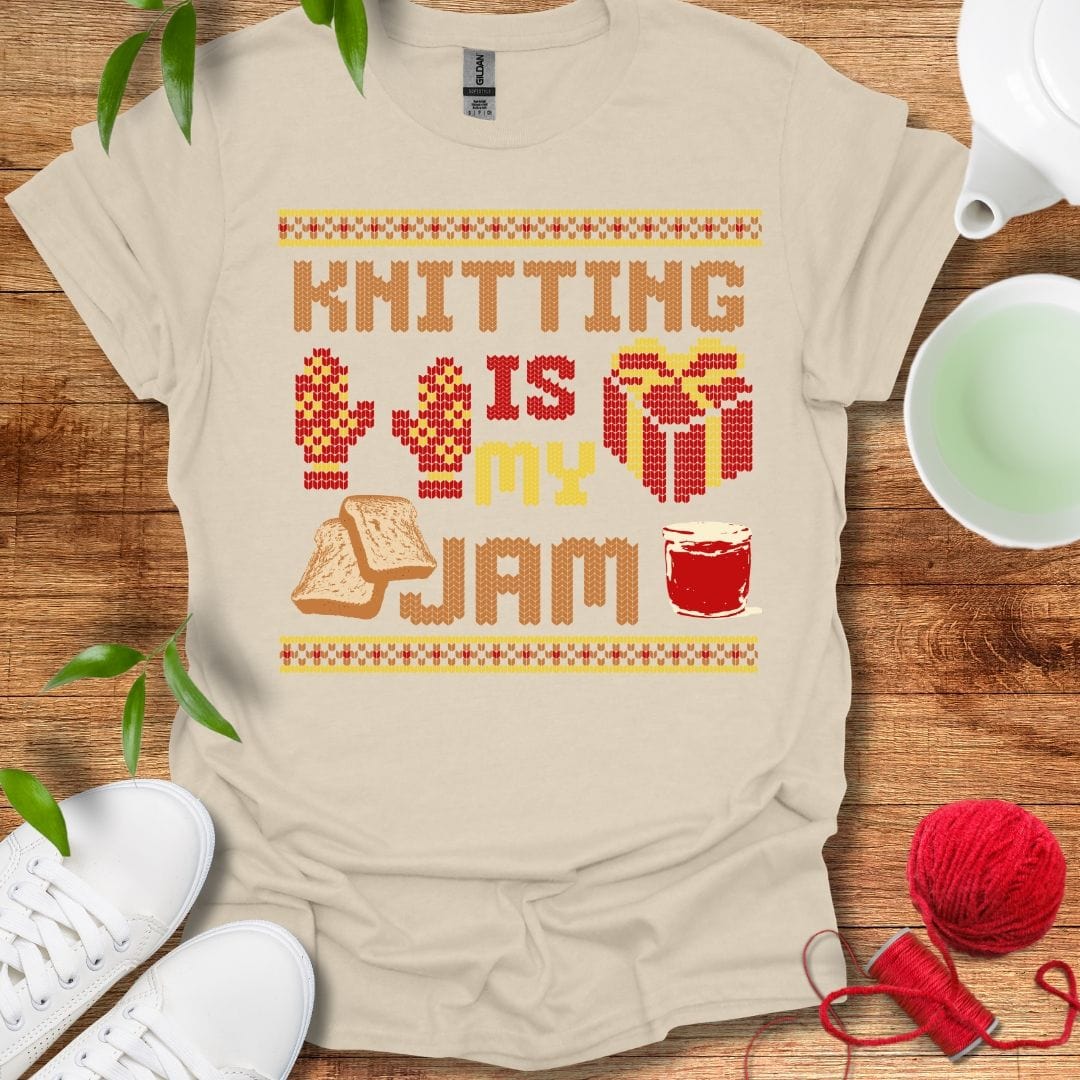 Knitting Is My Jam Tee