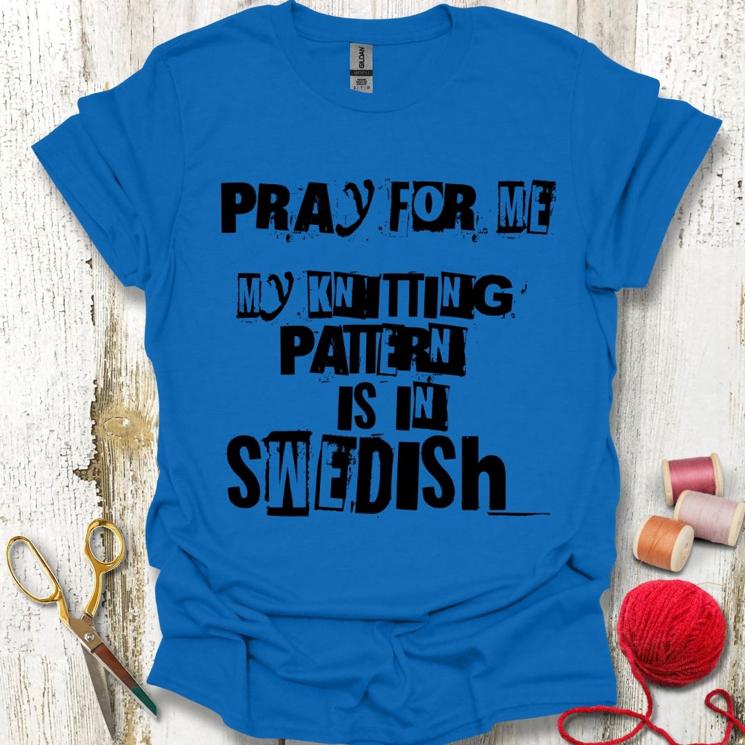 Funny Swedish Knitting Pattern T-Shirt