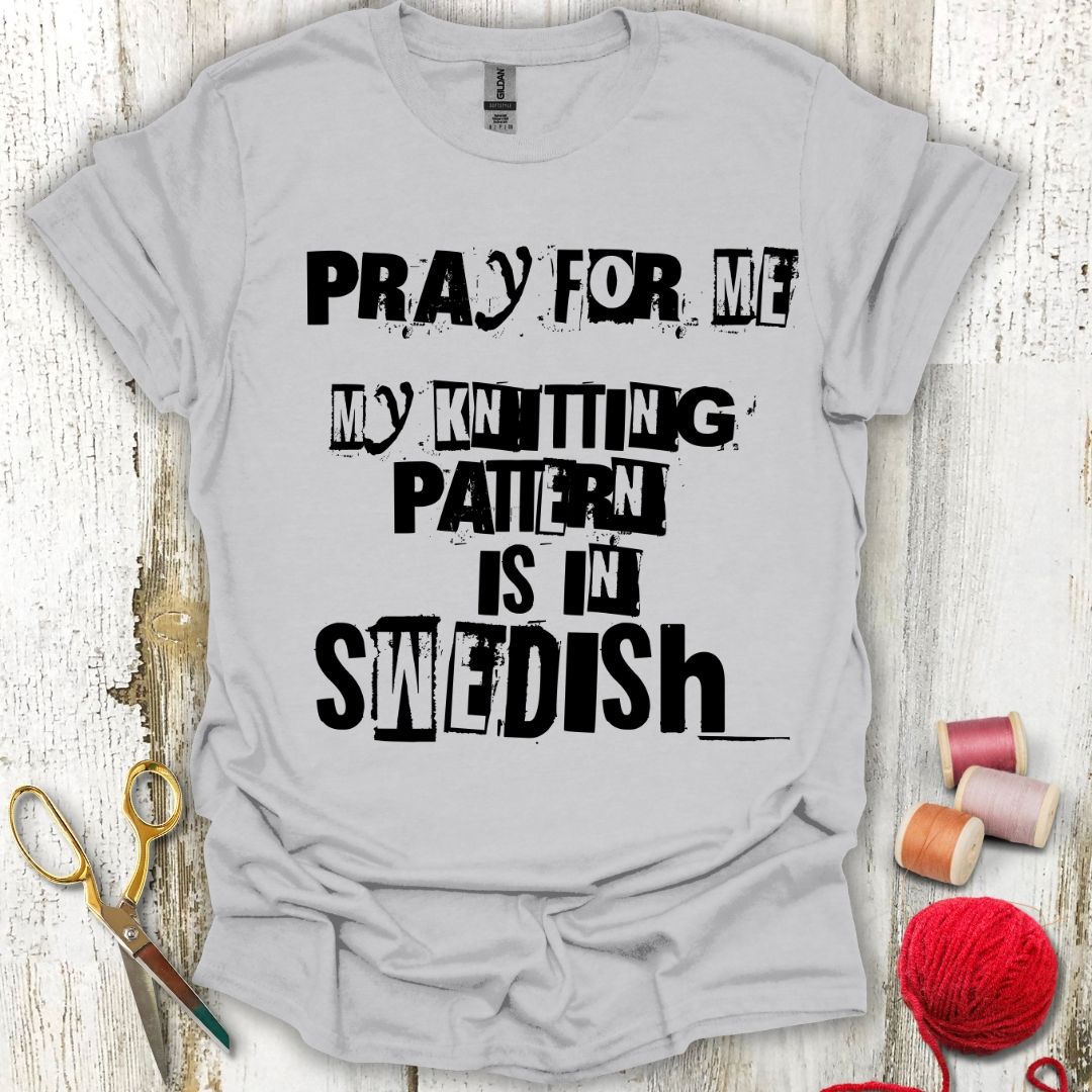 Funny Swedish Knitting Pattern T-Shirt