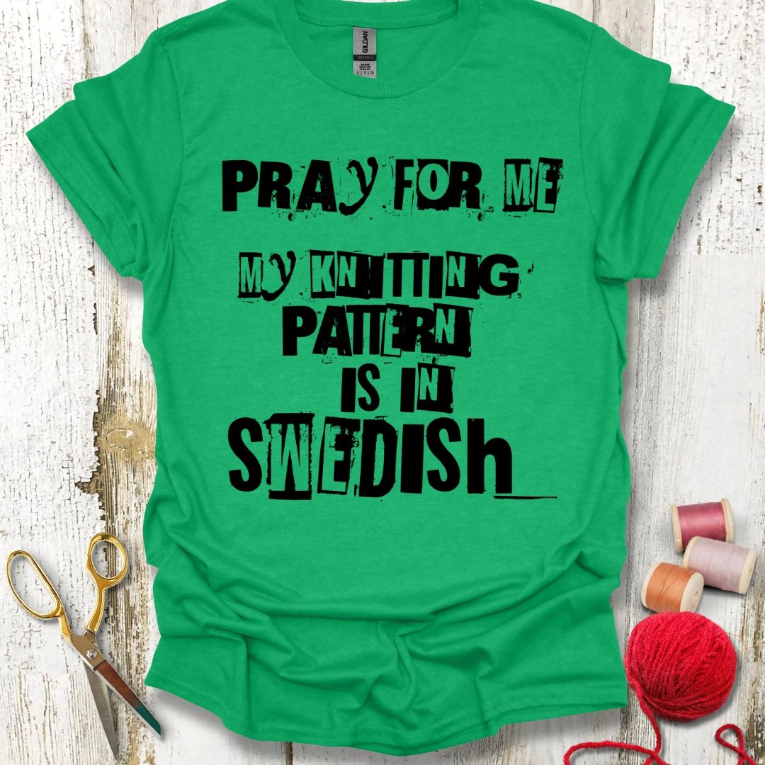 Funny Swedish Knitting Pattern T-Shirt