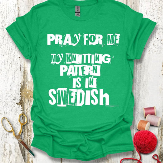 Funny Swedish Knitting Pattern T-Shirt