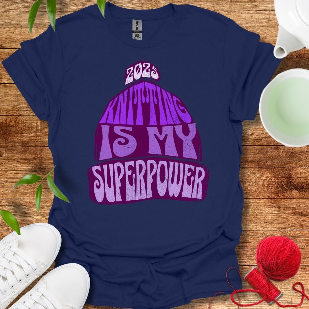 Knitting Superpower Tee