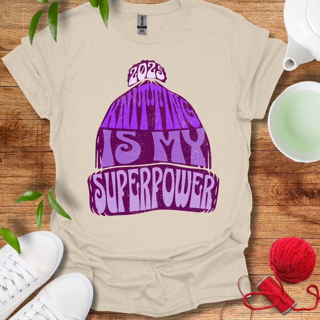 Knitting Superpower Tee