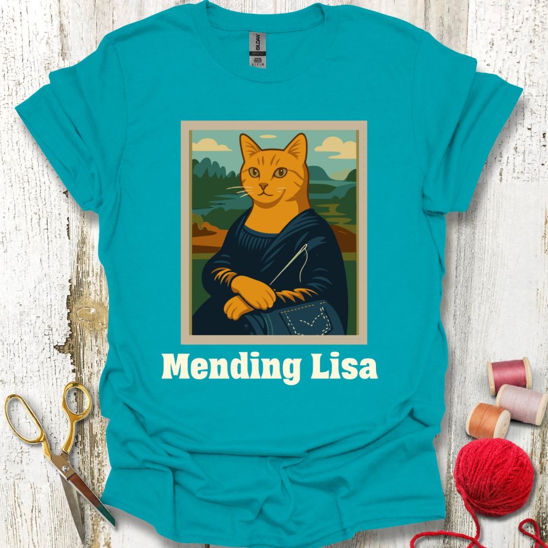 Funny Mending Cat T-Shirt