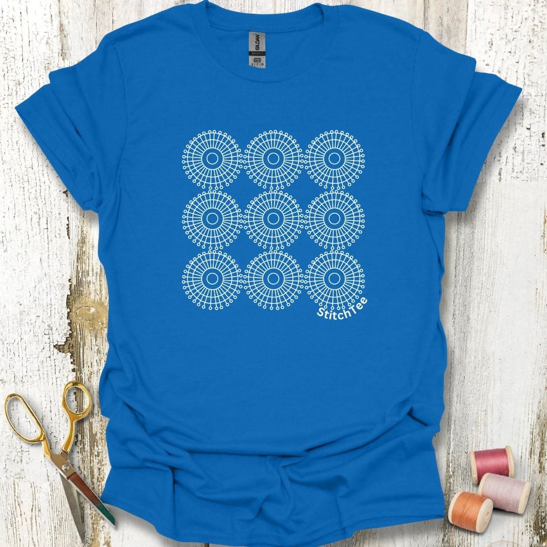 Sewing Pin Grid T-Shirt