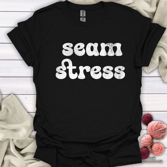 Seam Stress White T-Shirt