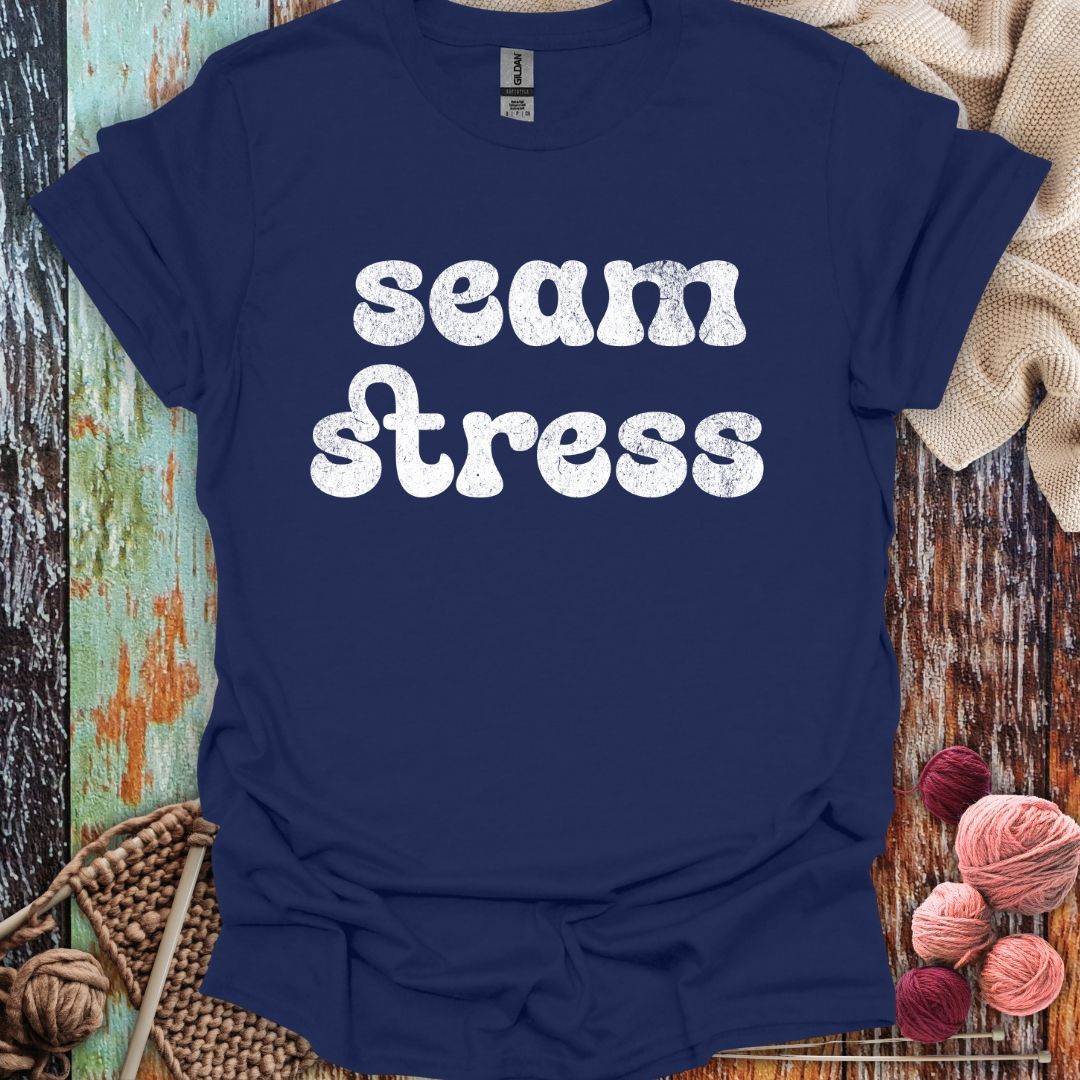 Seam Stress White T-Shirt