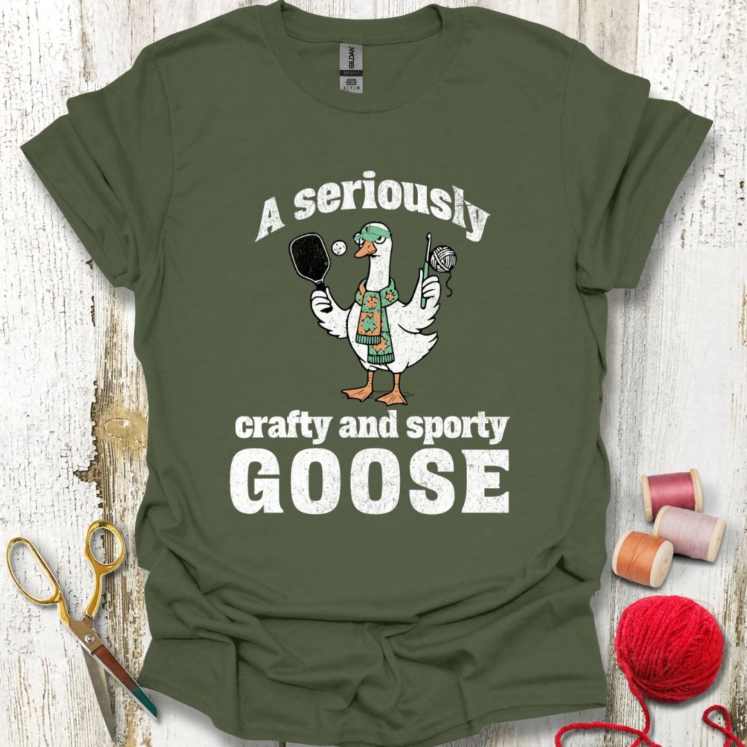 Crafty And Sporty Goose T-Shirt