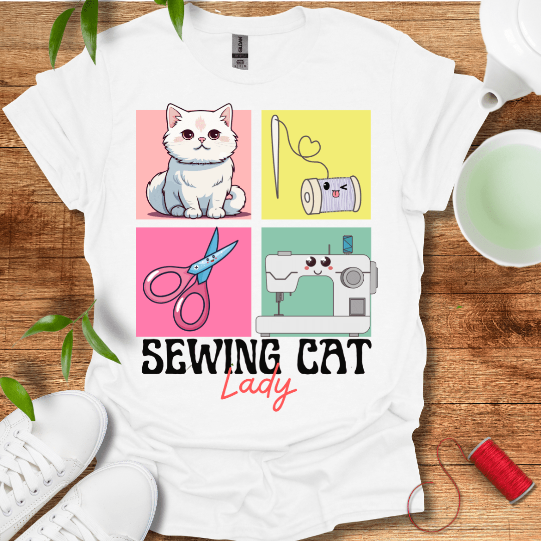 Sewing Cat Lady T-Shirt