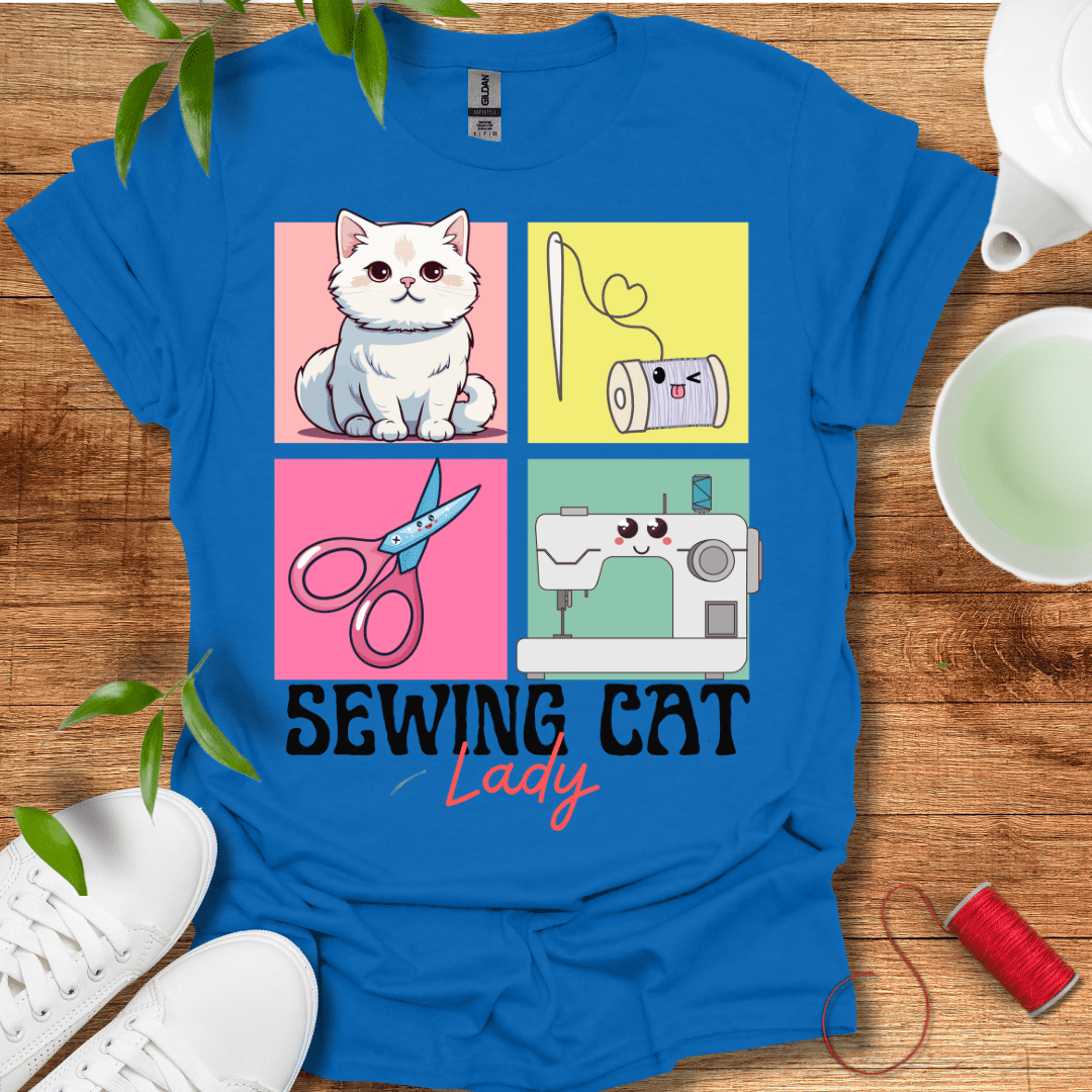 Sewing Cat Lady T-Shirt