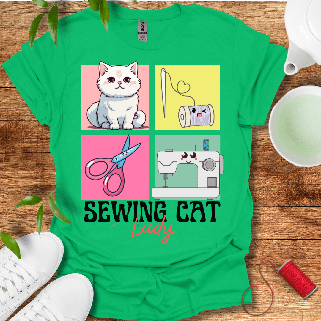 Sewing Cat Lady T-Shirt