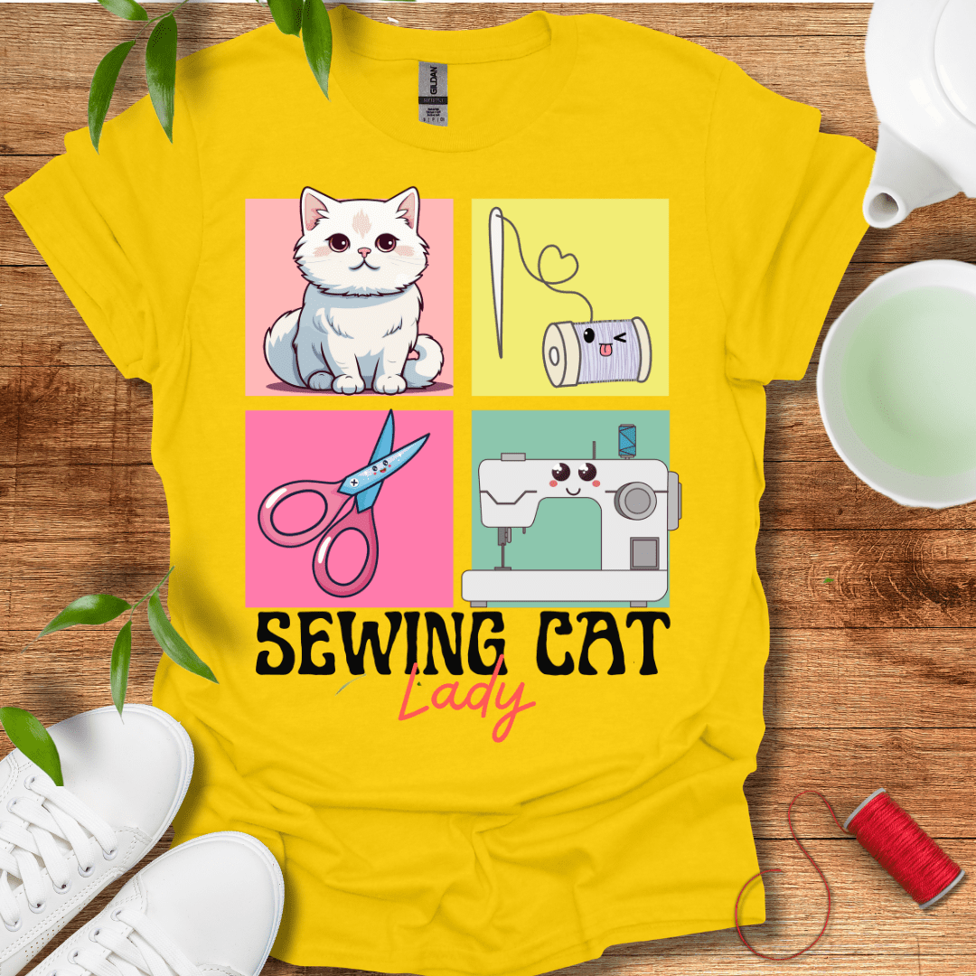 Sewing Cat Lady T-Shirt