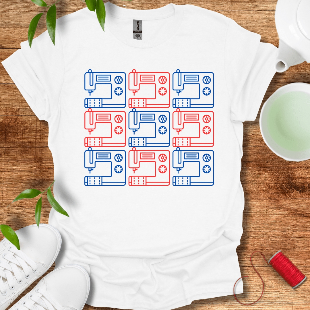 Sewing Machine Grid T-Shirt