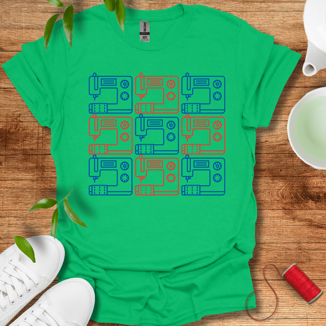 Sewing Machine Grid T-Shirt
