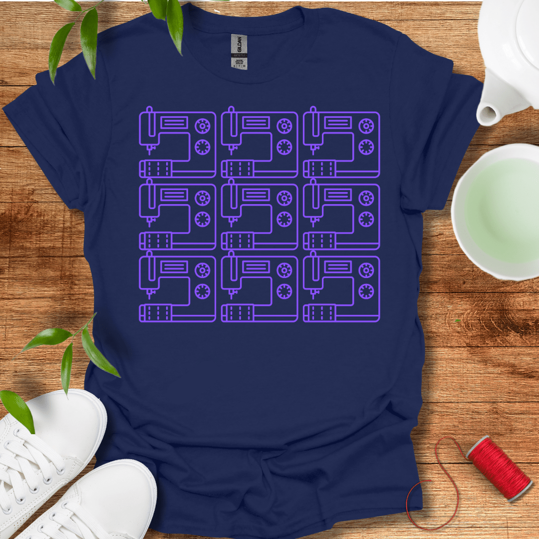 Purple Sewing Machines T-Shirt