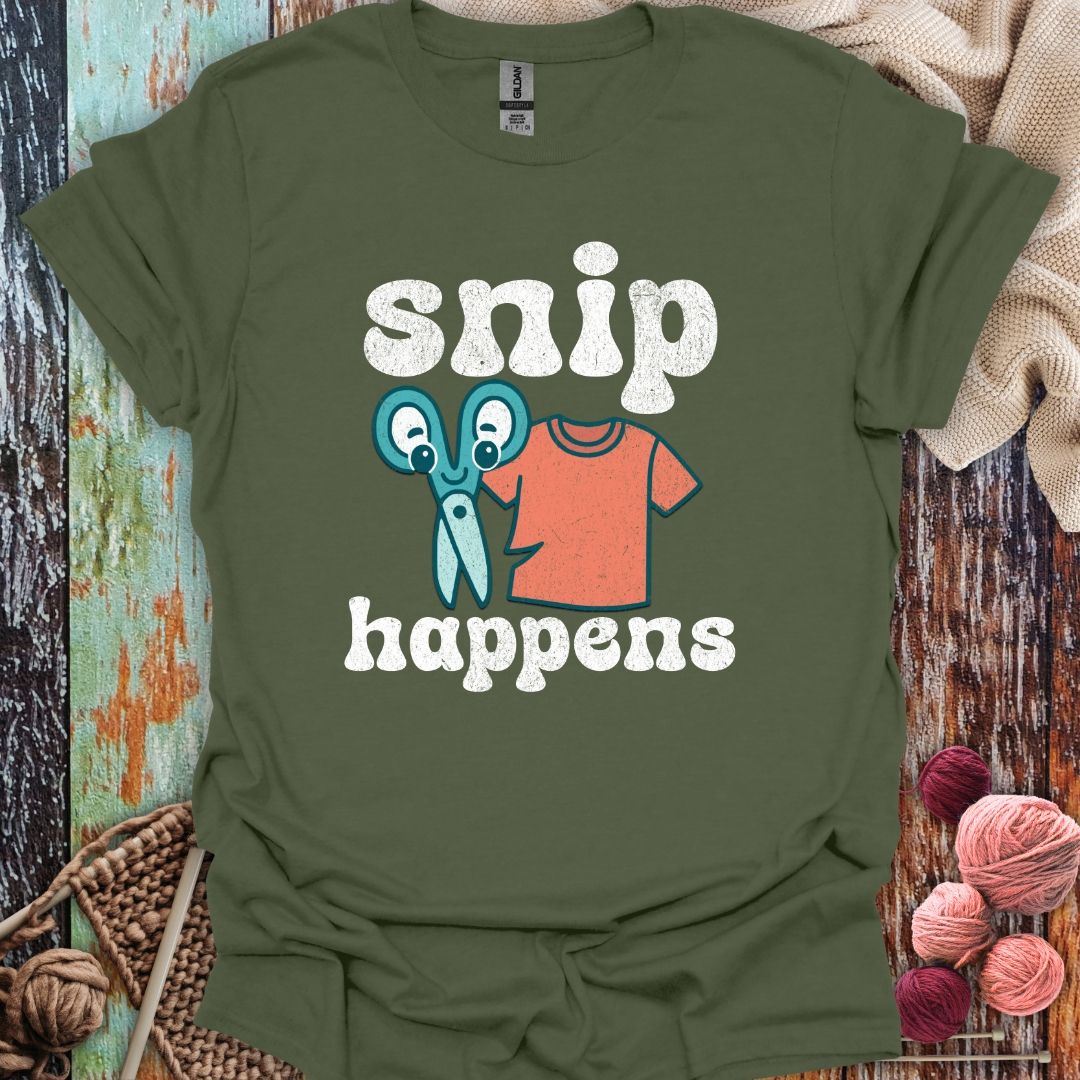 Funny Snip Happens T-Shirt