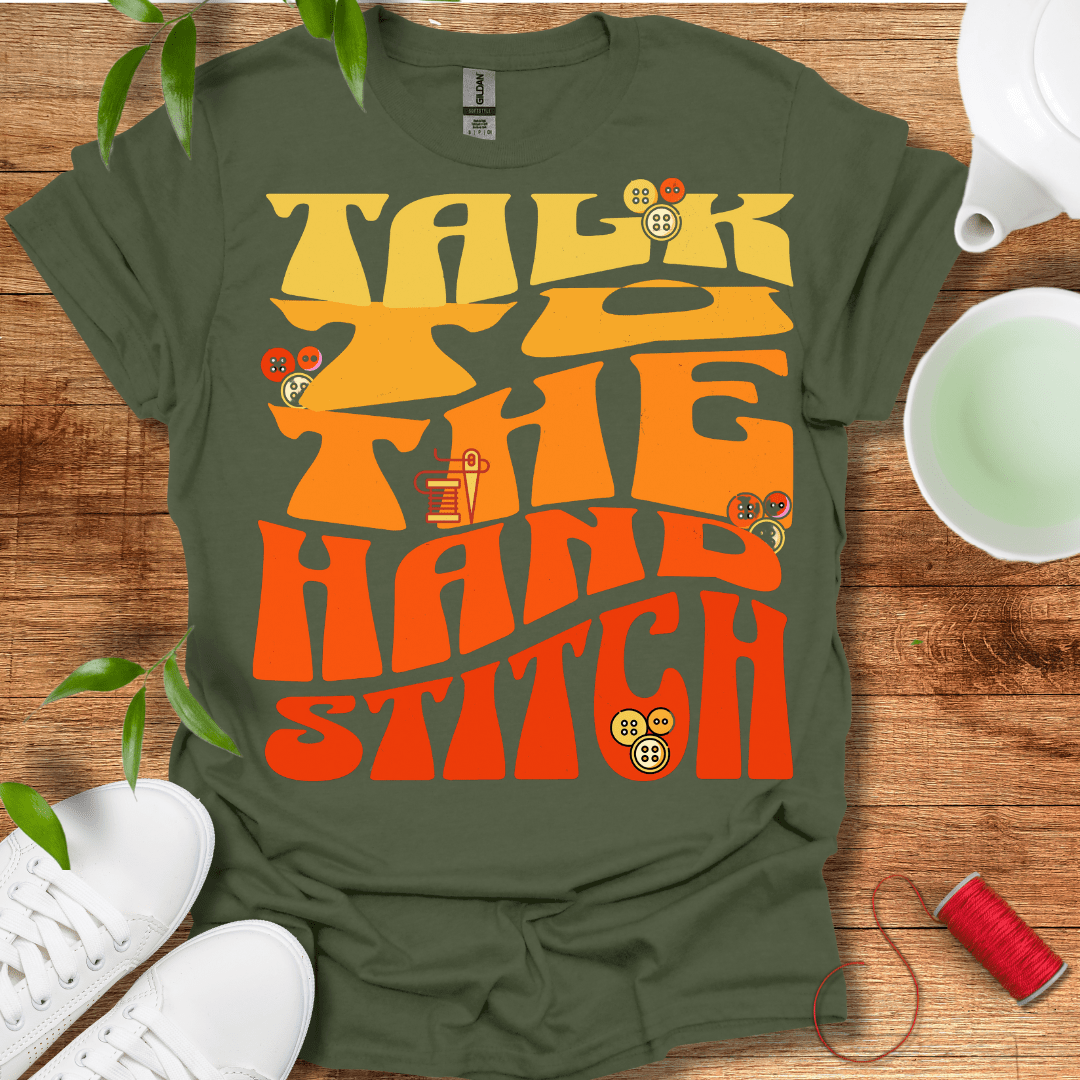 Orange Stitch Talk T-Shirt