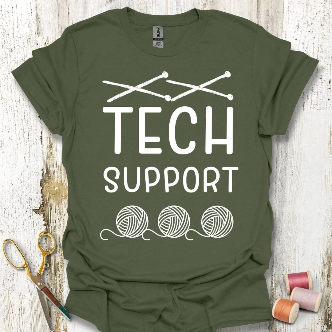 Knitting Tech Support T-Shirt