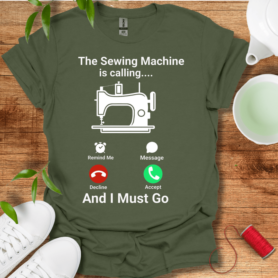 Sewing Machine Calling T-Shirt