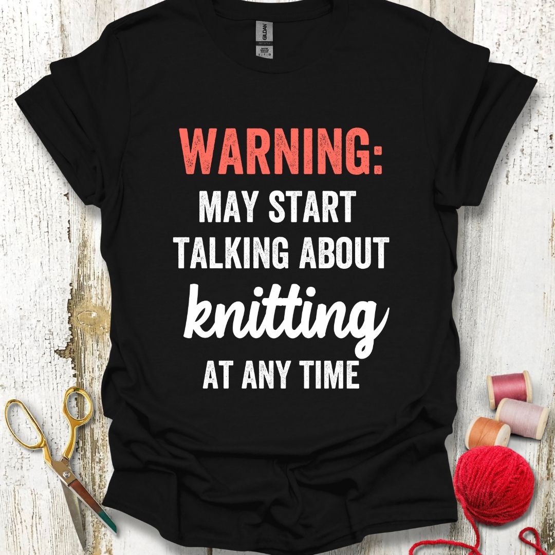 Funny Knitting Talk T-Shirt